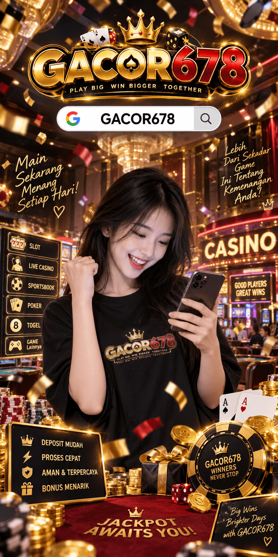 Gacor678! Link Permainan Seru Dengan Konsep Kasino Serta Slot Online